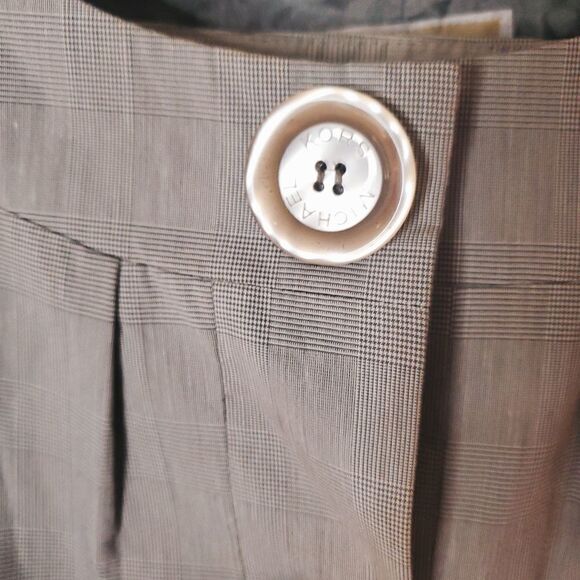 MICHAEL MICHAEL KORS Gray Houndstooth 2 Piece Women's Cropped Pant Suit - Picture 13 of 17